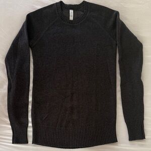 New lululemon charcoal grey cotton long sweater